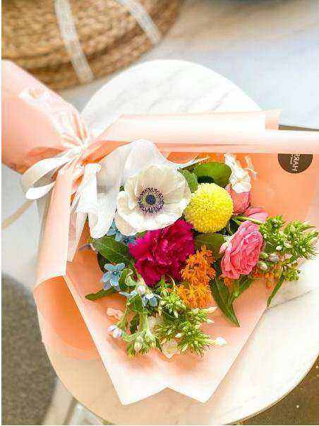Premium orchids bouquet background